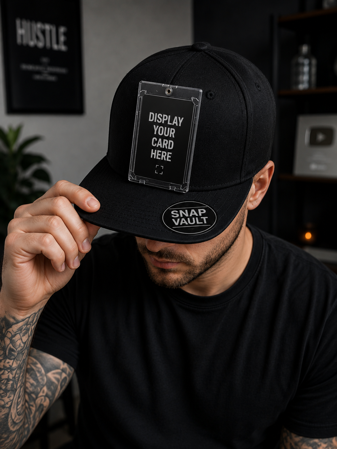 Snap Vault Cap — Modular Magnetic Snapback | Free Faceplate & Card Display Included
